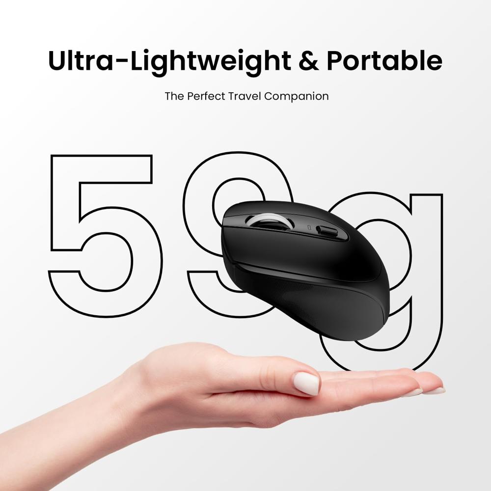 Portronics Toad 31 Wireless Mouse with 2.4 GHz Connectivity, USB Receiver, 10m