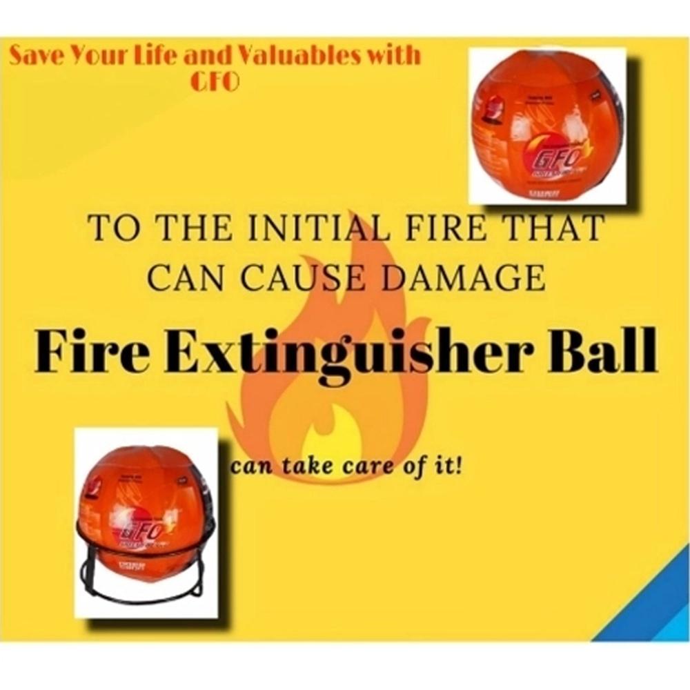 Gfo (Green Fire Ball) Automatic Fire Safety Ball - Material: Plastuic