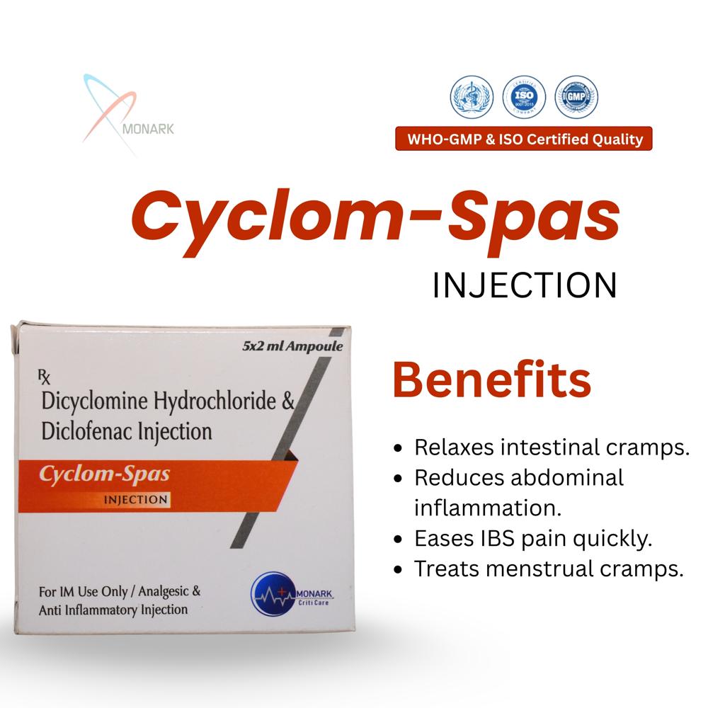 Dicyclomine Hydrochloride 10mg +Diclofenac 25mg Injection  ( TRAY PACK )