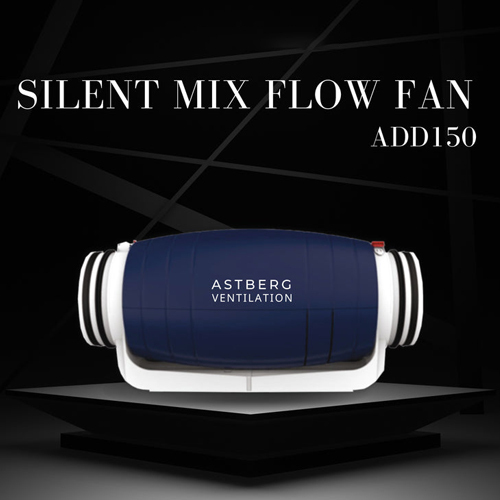 ADD150 Silent Mixflow Circular Inline Duct Ventilation Fan
