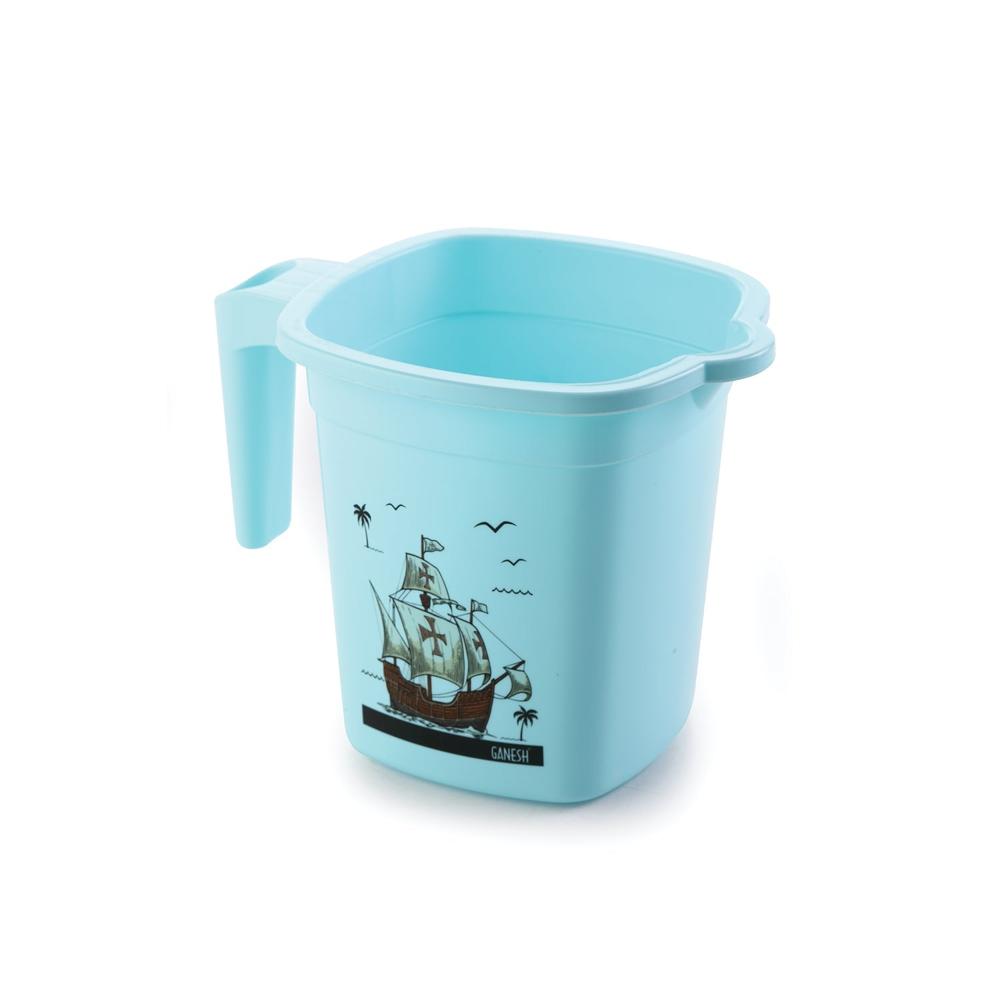 Plastic Bathroom Accessories Set (Mix Color / 6 Pc)