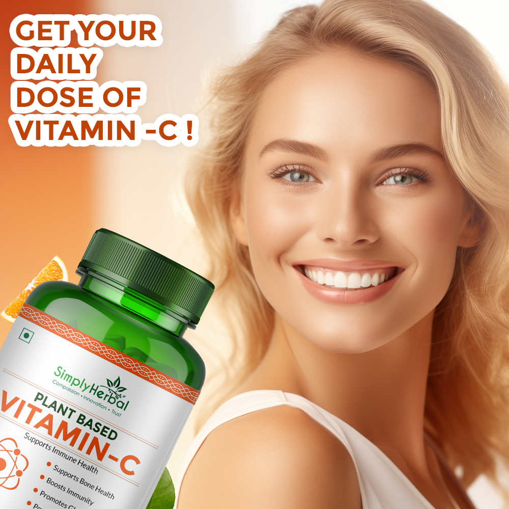 Simply Herbal Vitamin C Tablets for Glowing Skin  Face