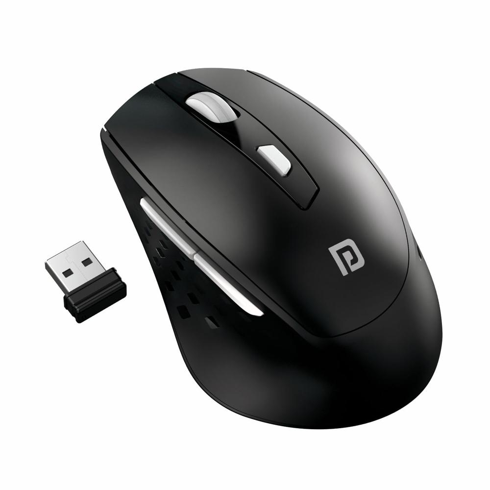 Portronics Toad 32 Wireless Mouse With 6 Buttons, 2.4 Ghz Connectivity, 10m - Color: Black