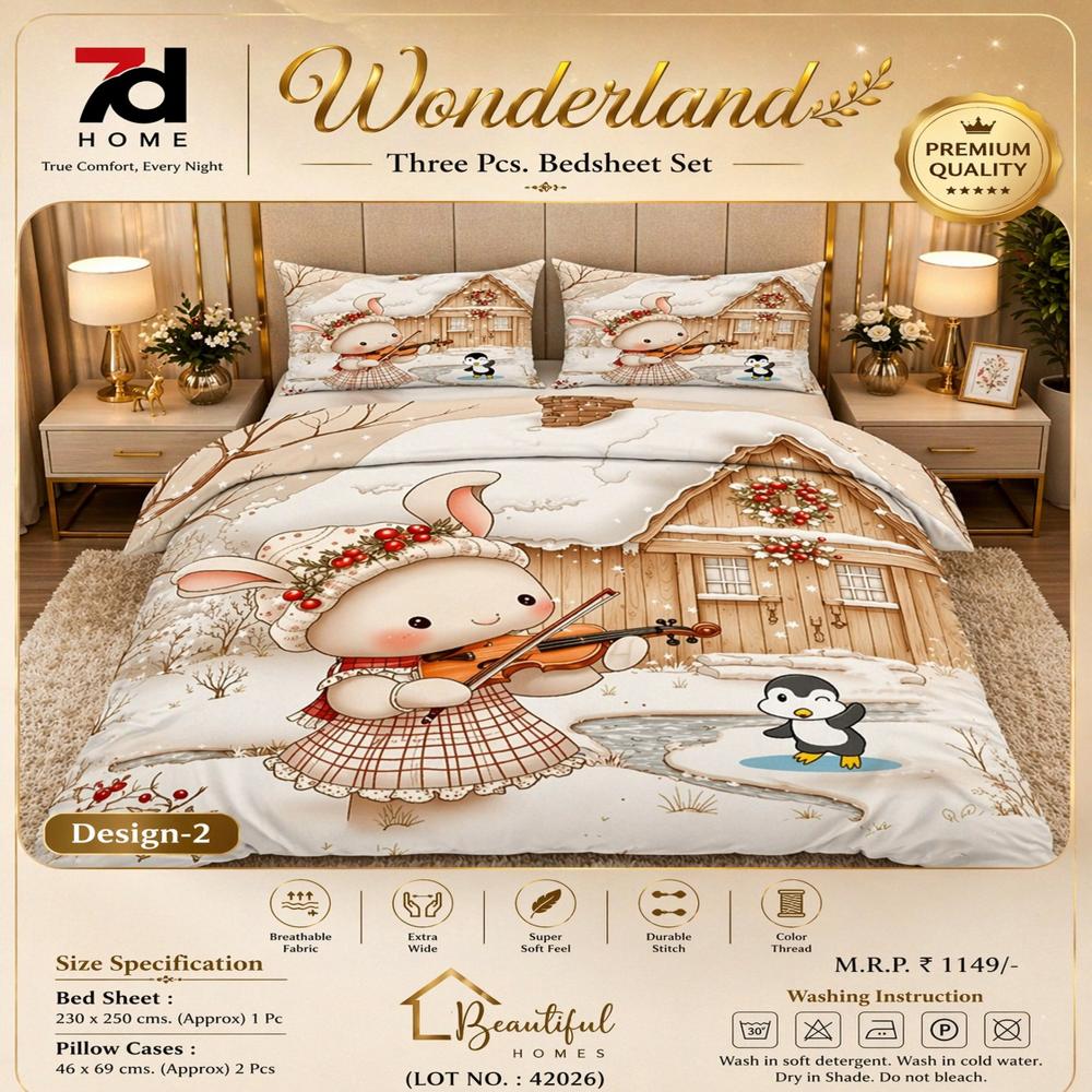 WONDERLAND Bedsheet