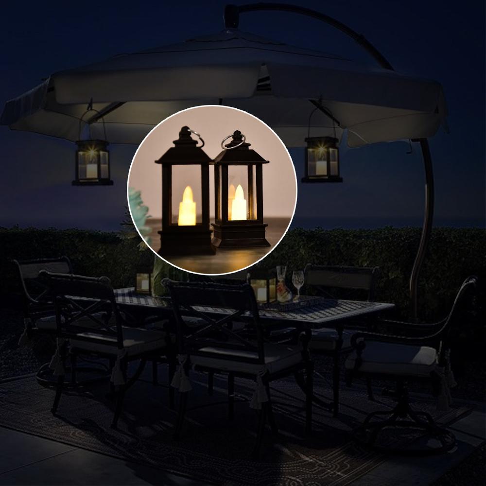 Classic Style Lantern With Artificial Rustic Battery-Operated Flameless Candle Light For Home Decoration (Pack of 24)