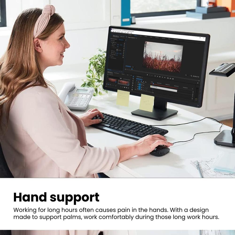 Portronics Toad 101 Wired Optical Mouse with 1200 DPI, Plug & Play, Hi-Optical