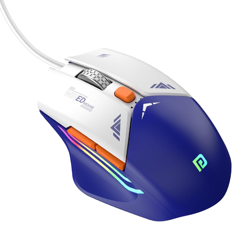 Portronics Vader Wired Gaming Mouse with 6 Buttons, Thumb Support,