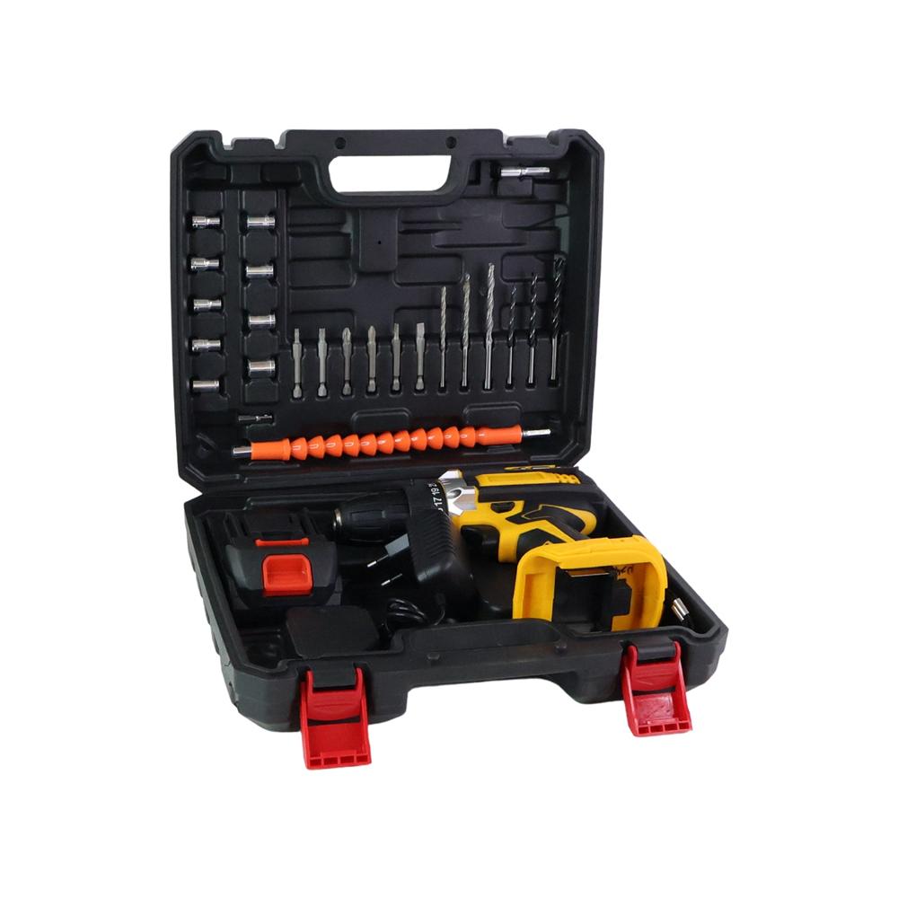 Cordless Drill Machine Tool Kit Set With Drill Bits - Color: Mix