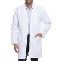 Knee Length Doctor Apron - Color: White