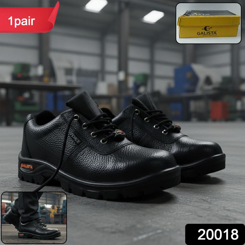 Industrial Safety Shoes with Steel Toe Protection and Anti-Slip Sole (1 Pair)