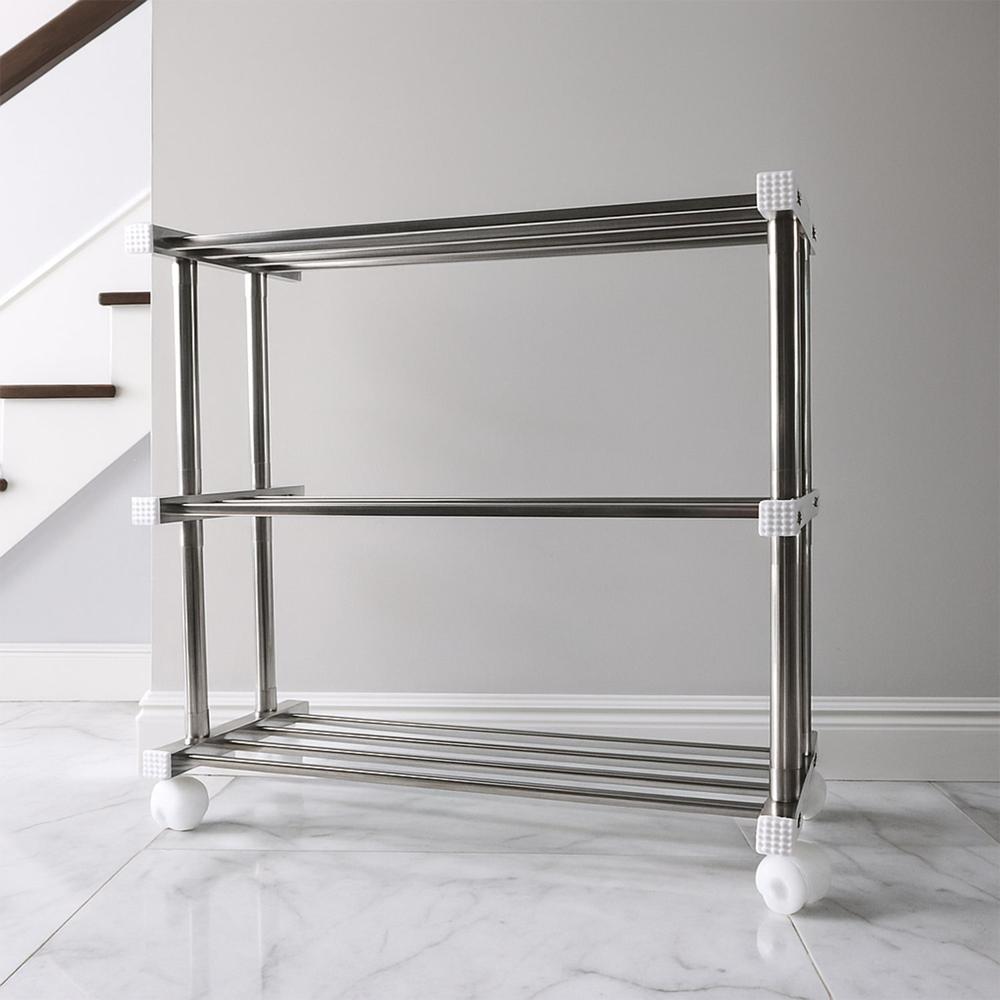 Supermom Stainless Steel Multipurpose Shoe & Storage Rack - (1 pc)