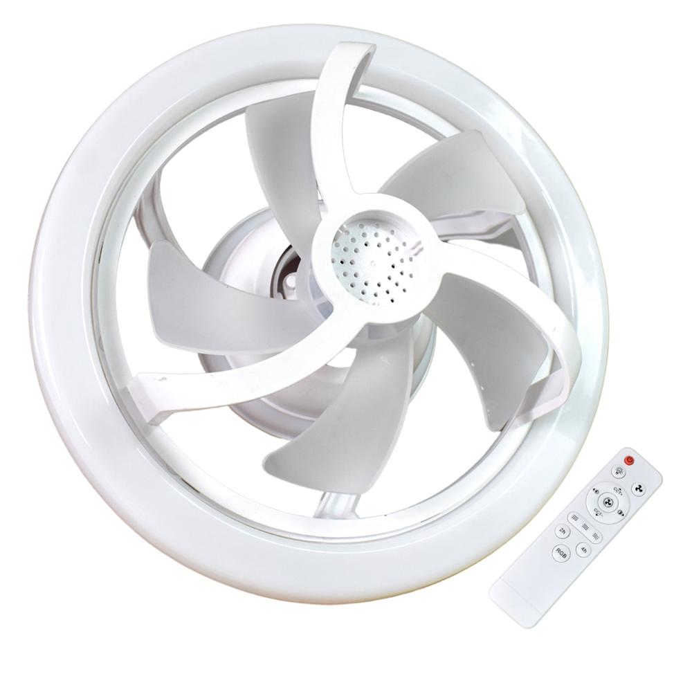 360 Rotation Ceiling Fan Light Smart Fan with Remote Control (1 Pc)