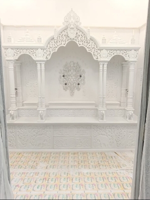 Marble Home Temple - Color: White