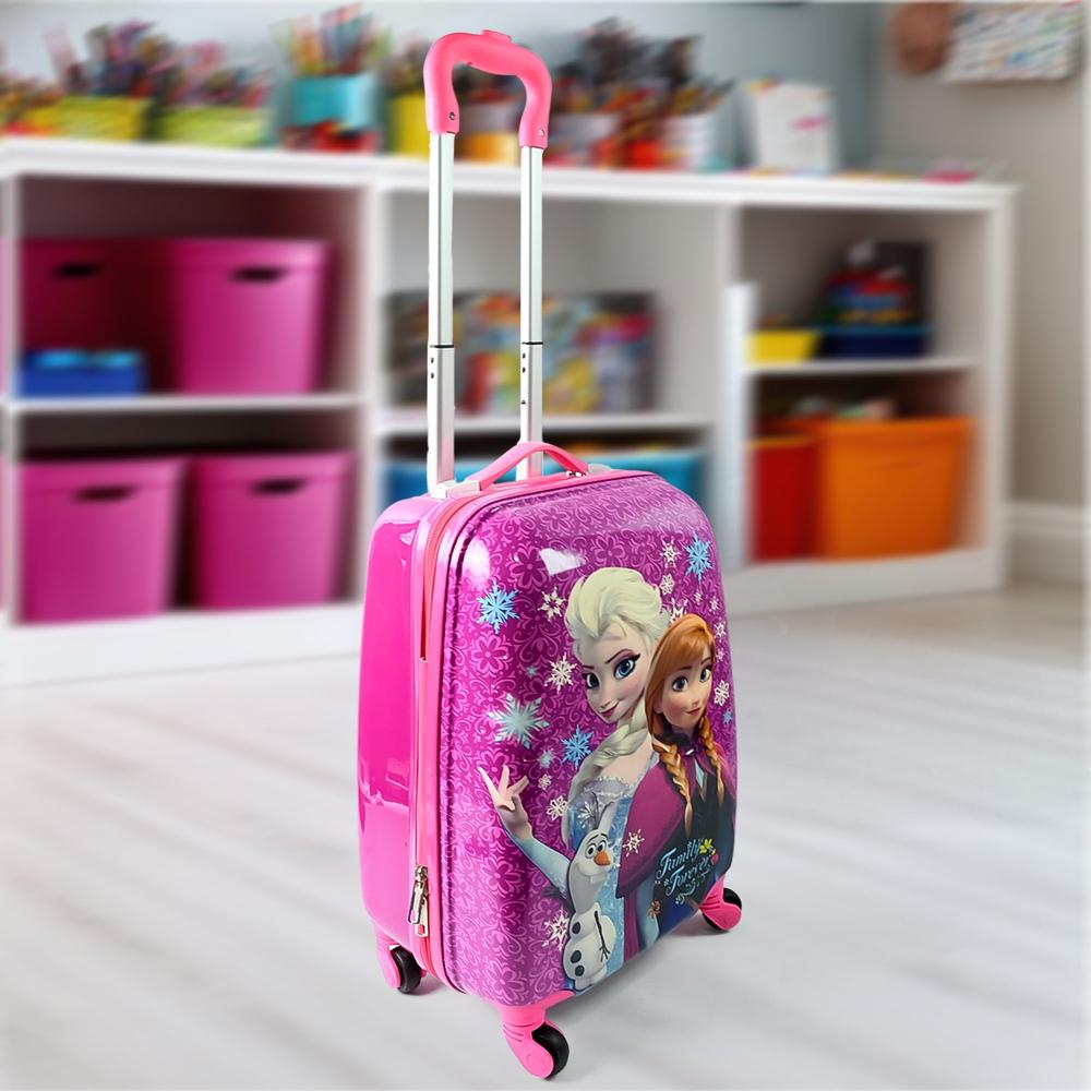 Kids Travel Suitcase With 4 Wheels  1 Big + 1 Small Shoulder Bag (Set Of 2) - Product Type: Home Improvement