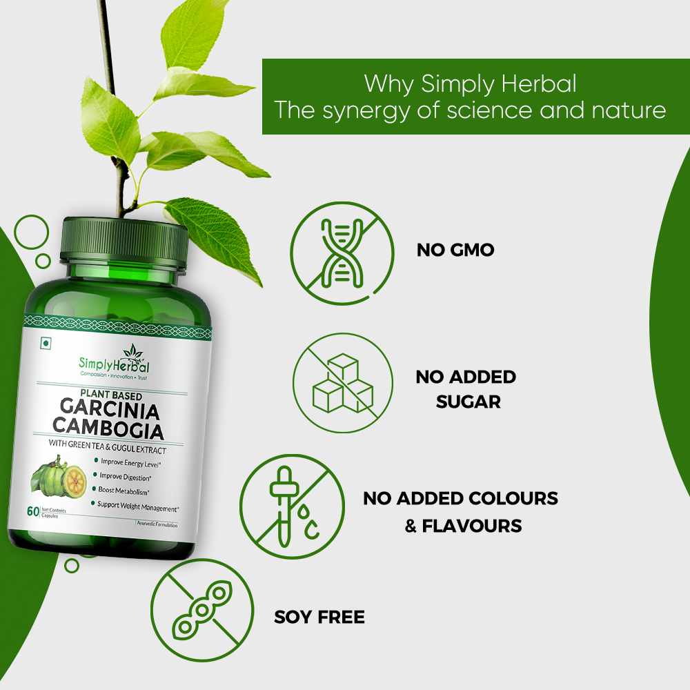Simply Herbal Garcinia Cambogia Extract Weight Management Supplement