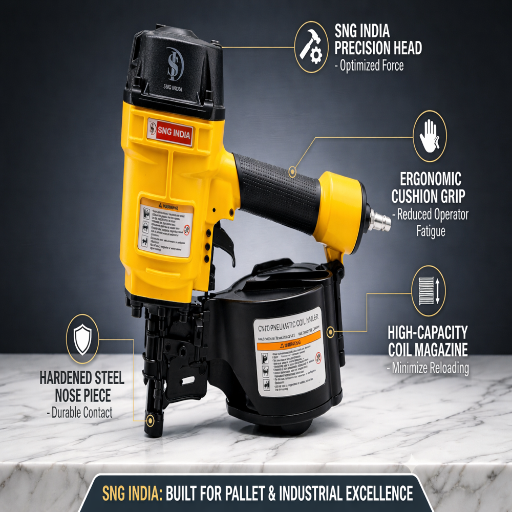 OCN70(Coil Nailer, Pneumatic Nail Gun for Roofing and Framing)
