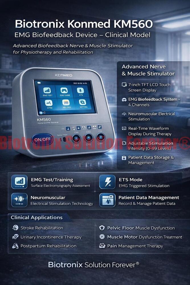 Konmed KM-560 4 Channel EMG Biofeedback Device with Therapy Modes