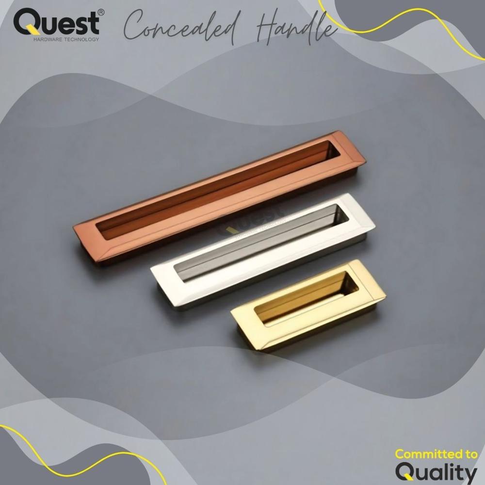 224mm Sliding Wardrobe Handle Brushed Finish