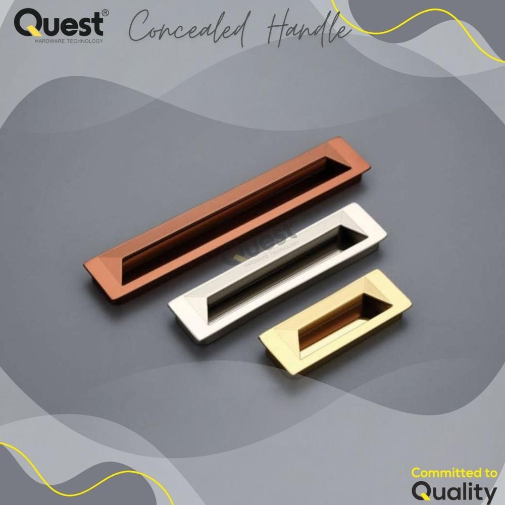 224mm Sliding Wardrobe Handle Brushed Finish