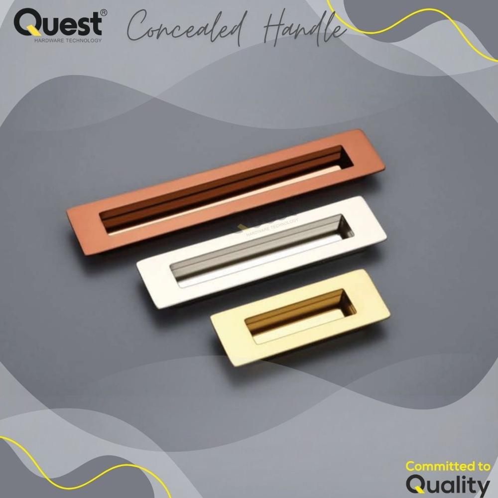 224mm Sliding Wardrobe Handle Brushed Finish