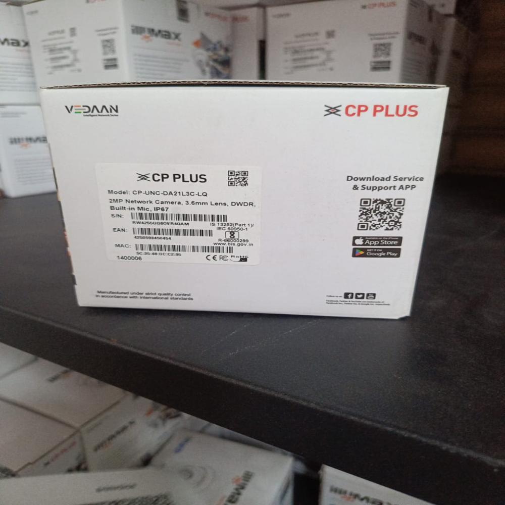 CP PLUS IP2MP DOME CAMERA(CP-UNC-DA21L3C-LQ)