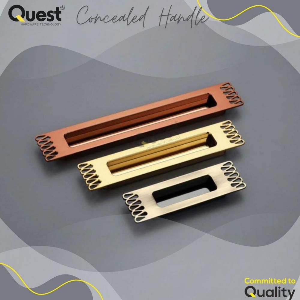 96mm Concealed Handle Satin Finish for wardrobe