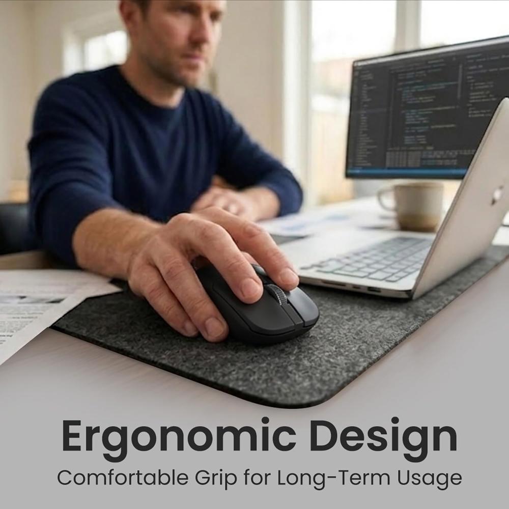 Portronics Toad 33 Wireless Mouse with 2.4 GHz Wireless Receiver, Adjustable Sensitivity,