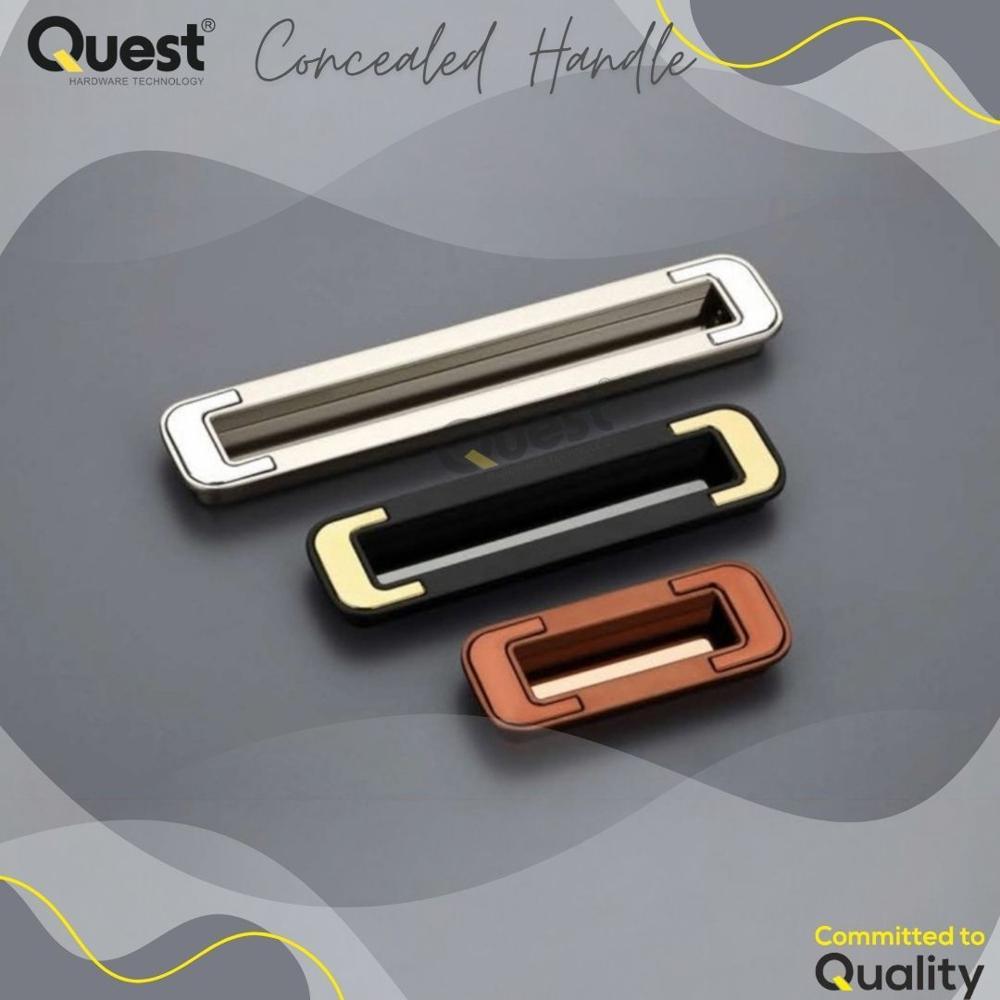 Sliding Handle Black Matte for Drawer