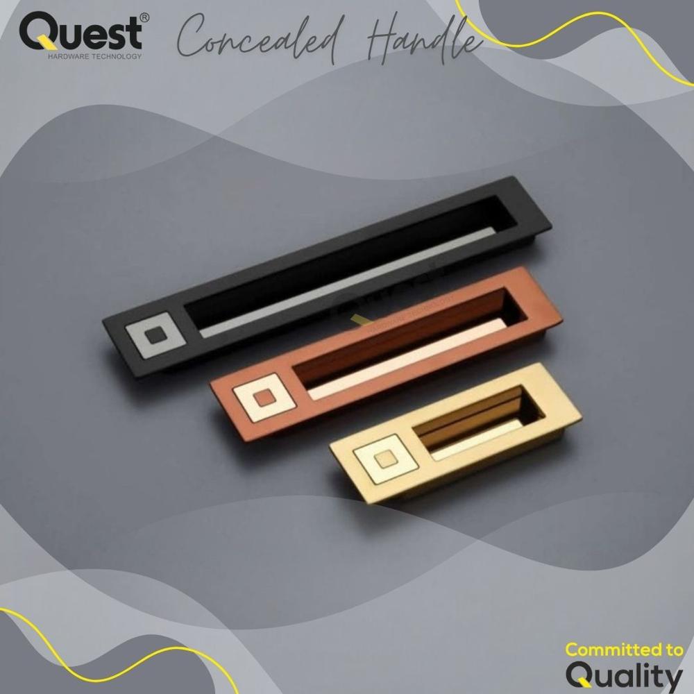 Sliding Handle Black Matte for Drawer
