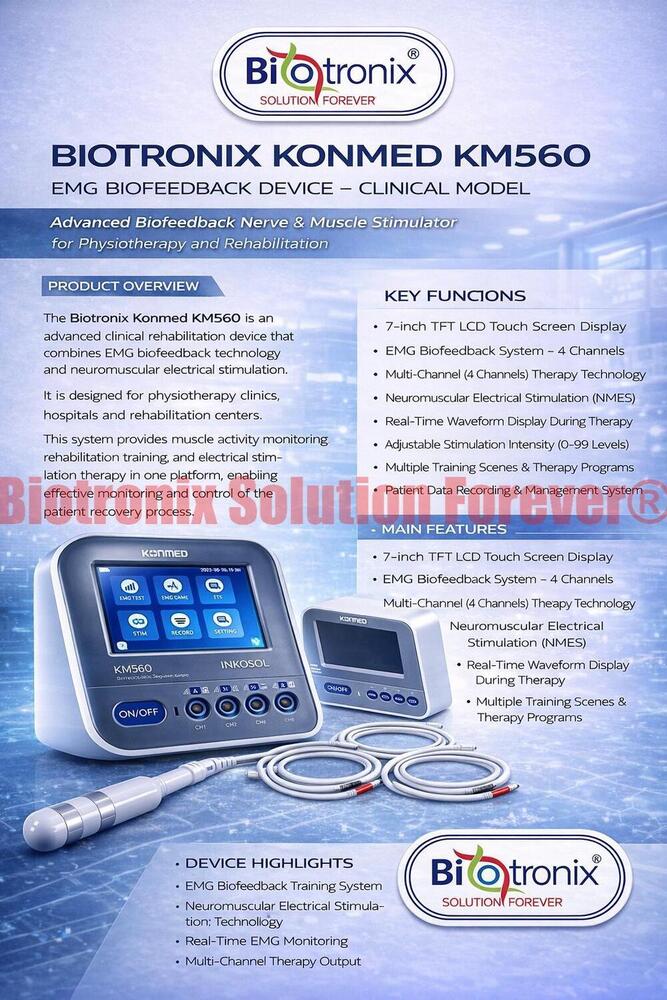 Konmed KM-560 Rehab Biofeedback Machine with EMG Training