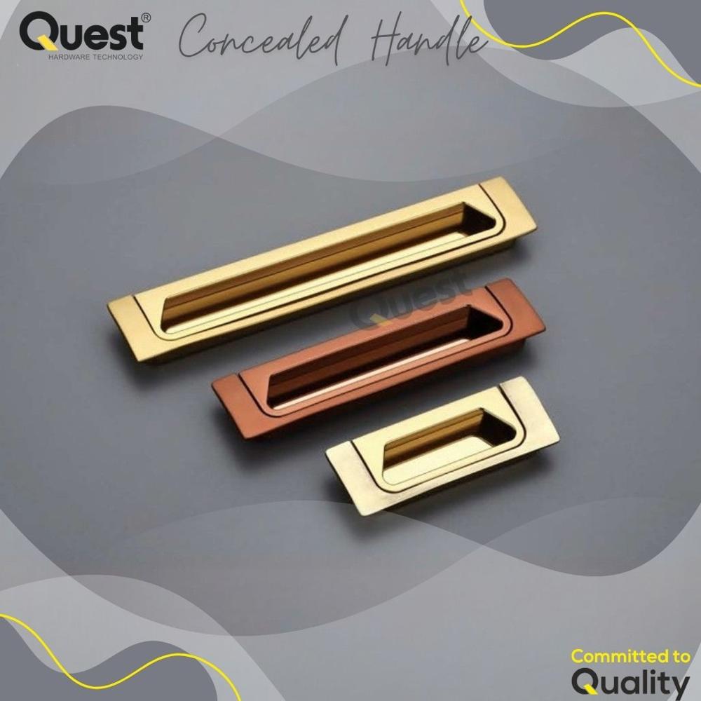 Brushed Nickel Concealed Handles