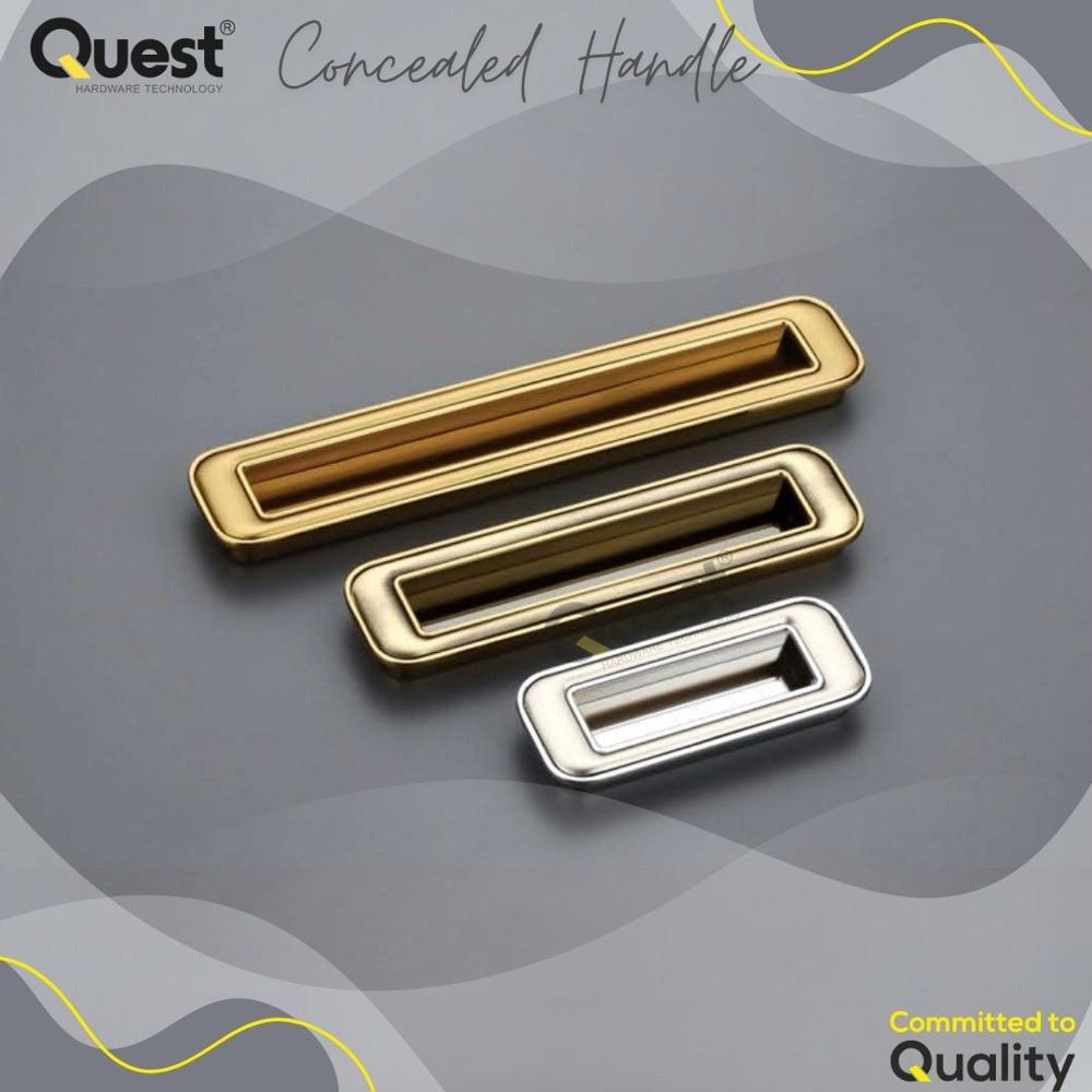 Brushed Nickel Concealed Handles