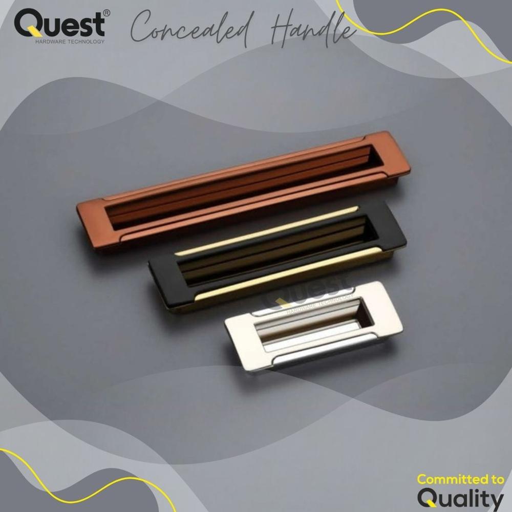 Matte Black Concealed Handles