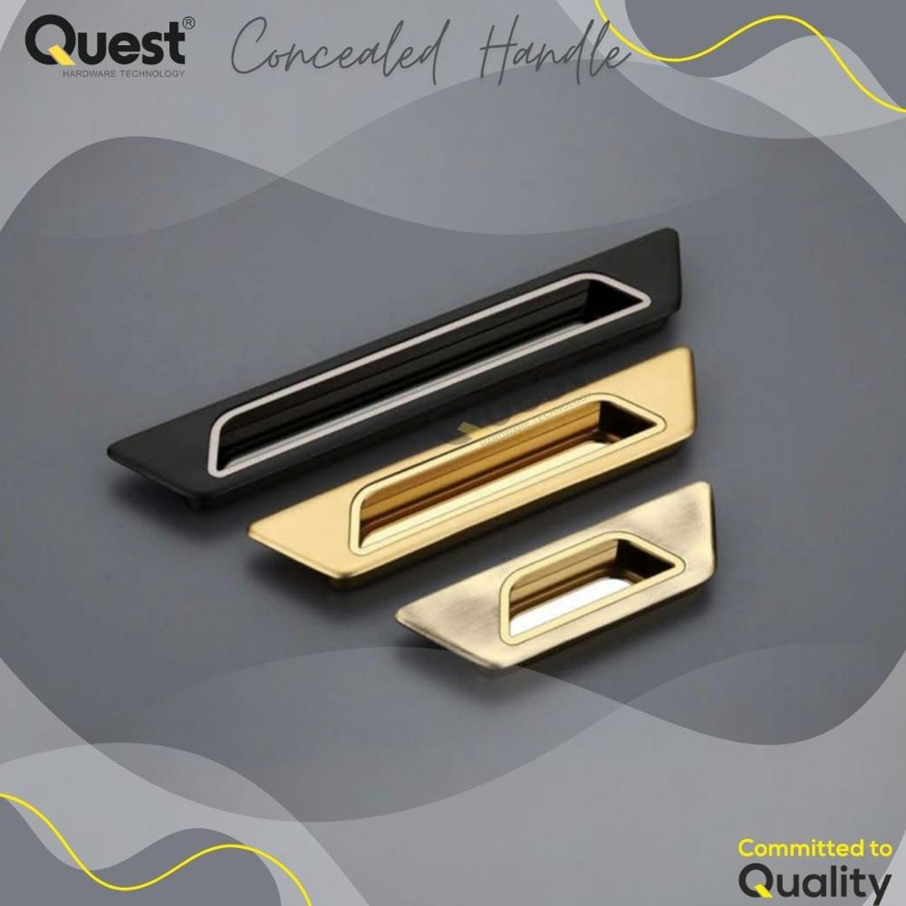 Matte Black Concealed Handles