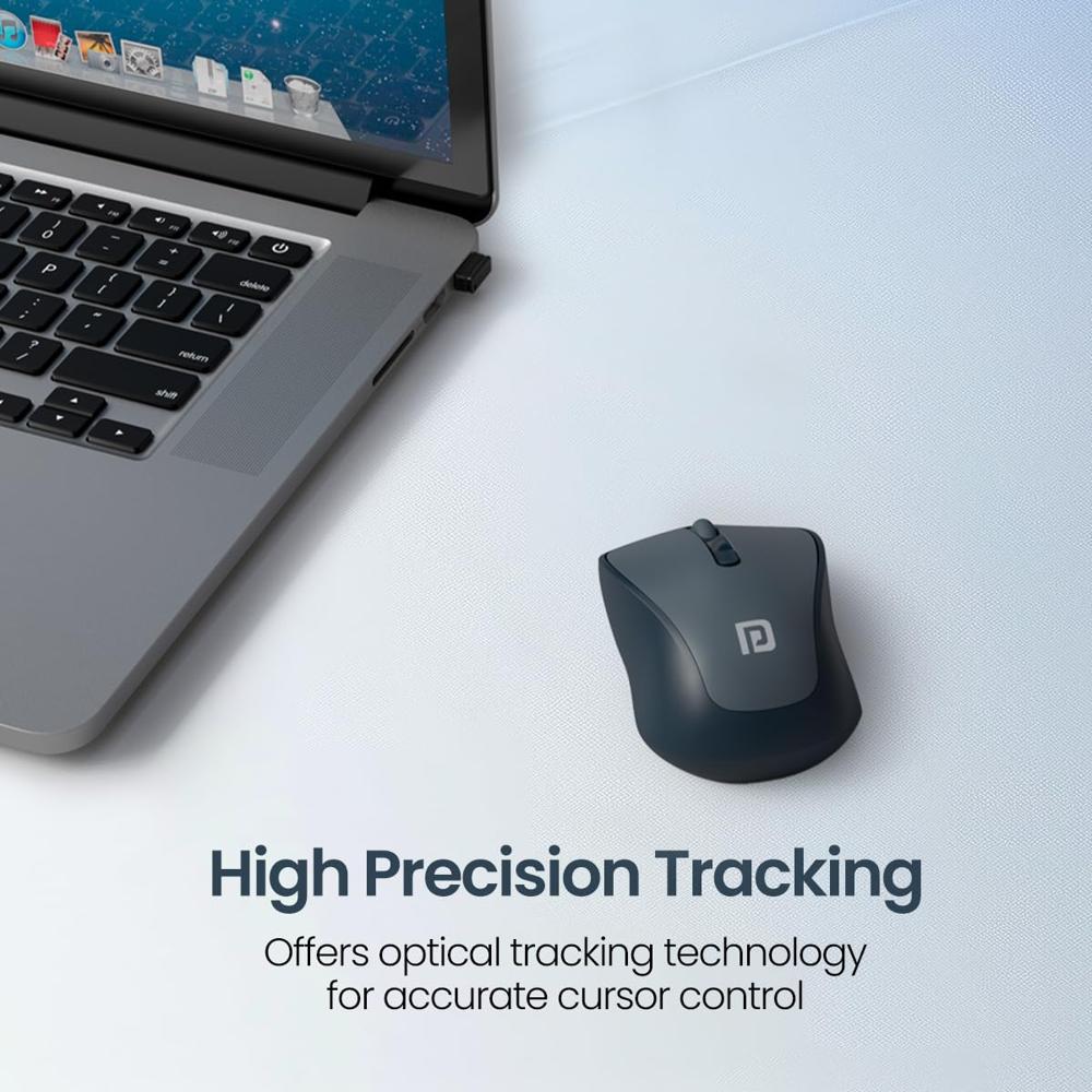 Portronics Toad 34 Wireless Mouse with 2.4 GHz Wireless,