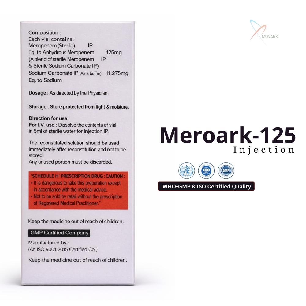 Meropenem-125mg Injection - Brand Name: Meroark-125