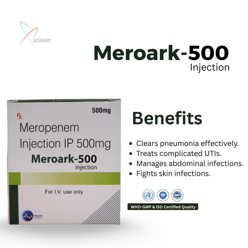 Meropenem-500mg Injection - Brand Name: Meroark-500