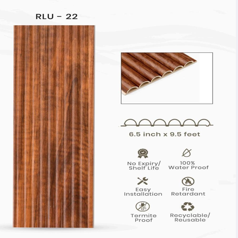 Half Round Mould Wpc Louver - Advantage: Modern & Premium Look   Enhances Interiors With A Stylish 3d Design    Durable & Long-lasting   Strong Material With High Lifespan    Water-resistant   Suitable For Moisture-prone Areas    Termite-proof   No Damage From Insects    Low Maintenance   Easy To Clean