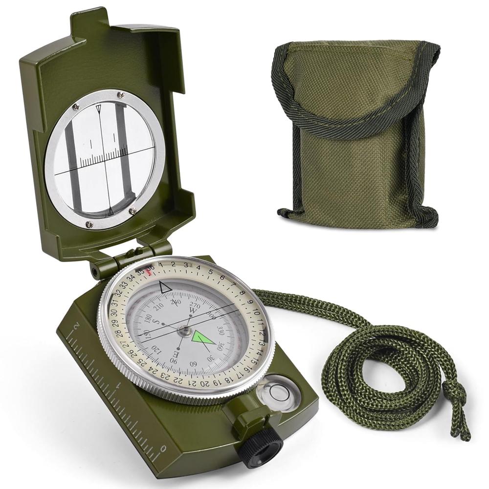 True Sense Compass, Sportneer Hiking Survival Compass Military Camping Map Navigation, K4580