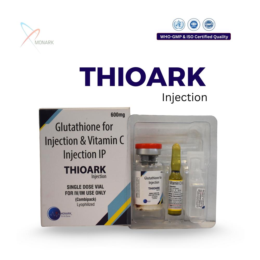 Glutathione 600Mg Injection & Vitamin C Injection Ip - Brand Name: Aminoark Infusion
