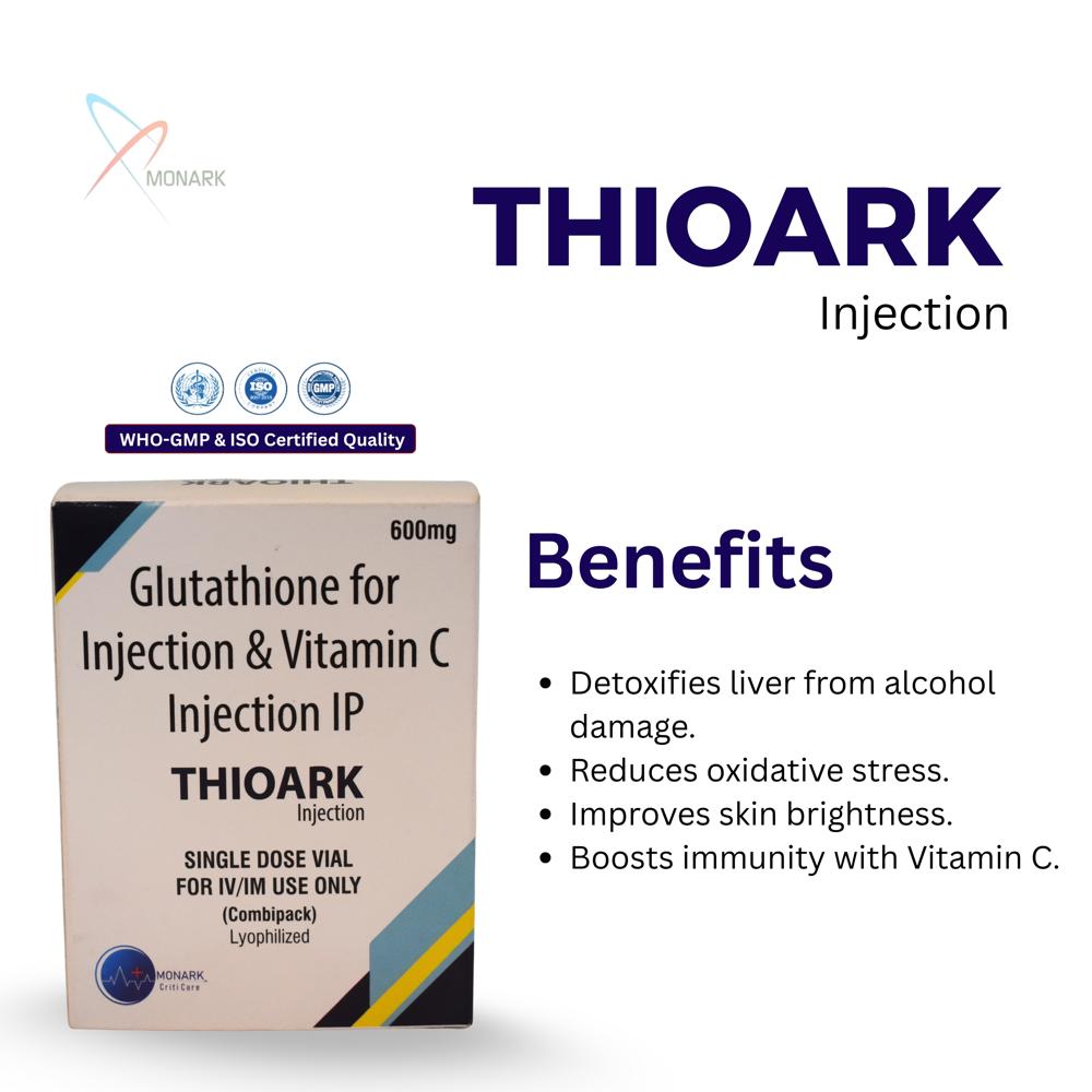 Glutathione 600mg Injection & Vitamin C Injection IP