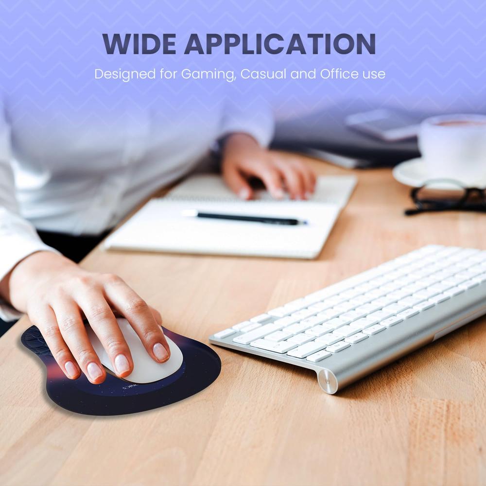 Portronics Comfipad Wrist Rest Mouse Pad with Soft Foam