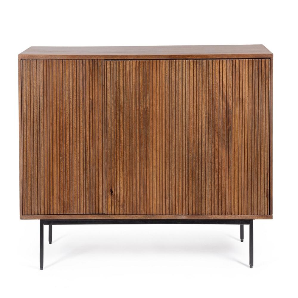 Brown Wooden Sideboard - Finish: Natural Honey Finish