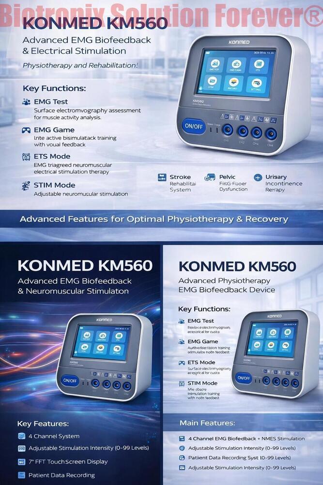Konmed KM-560 Biofeedback Device with Electrical Therapy