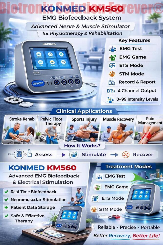 Konmed KM-560 Physiotherapy EMG Biofeedback with FES