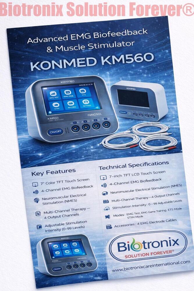 Konmed KM-560 4 Channel EMG Biofeedback Device for Rehab Use