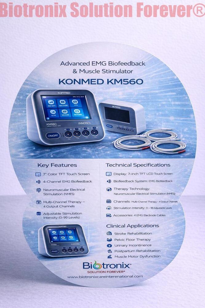 Konmed KM-560 4 Channel EMG Biofeedback Device for Rehab Use