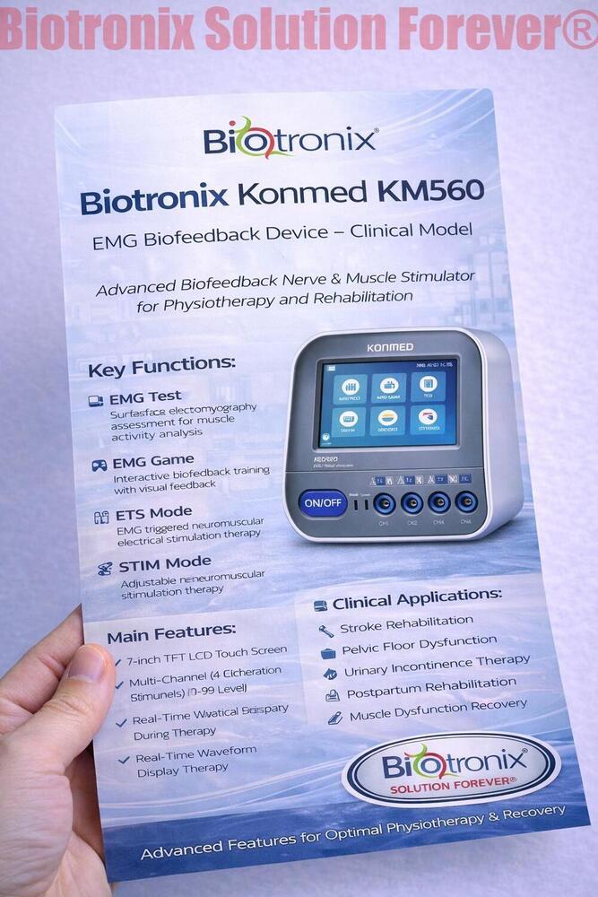 Konmed KM-560 4 Channel EMG Biofeedback Device for Rehab Use