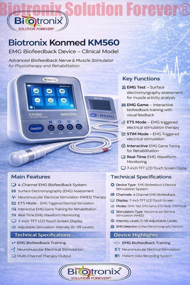 Konmed KM-560 Advanced Biofeedback Device with Multi Channel