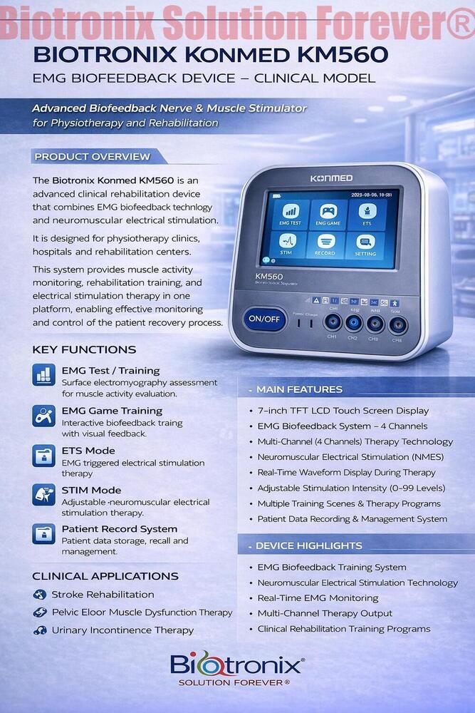 Konmed KM-560 4 Channel Physiotherapy Biofeedback